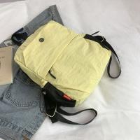 Mochila deportiva de nailon pequeña y sencilla, bolso de hombro de Color sólido de estilo coreano, bolso de mano, mochila Retro para niñas - details 31