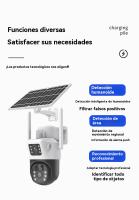 Camara de vigilancia exterior solar Wifi doméstico Internet HD 360 grados inteligente Visión nocturna - details 4
