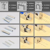 Grapadora eléctrica en forma de U/puerta/T para muebles de madera, pistola de clavos para uso doméstico, 1000 piezas - details 6