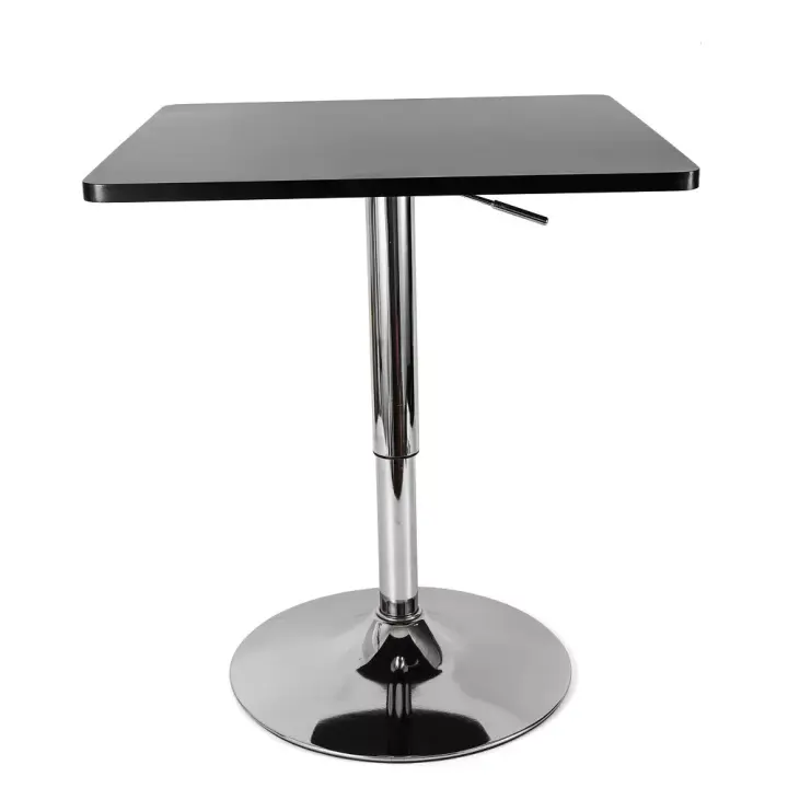Mesa de comedor de Bar, mesa de Pub cuadrada giratoria, altura ajustable de 360 grados - 1