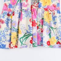 BUNO-Vestido de verano sin mangas para mujer, traje elegante con estampado dulce, tirantes, espalda descubierta, patchwork, playa y vacaciones - details 10