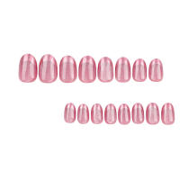 Uñas postizas de ojo de gato con punta rosa, material seguro de larga duración, impermeable, salón de uñas para mujeres y niñas - details 2
