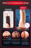Embalaje privado SEXY anillo de manga agrandamiento gránulo clítoris punto G estimular la eyaculación retardada tapón Anal juguetes para hombres Sex Shop - details 3