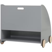4 Ruedas y 3 Estantes Pequeños Librero Infantil para Habitación Organizador Multiusos Estante Mini Libreria Gris Maram - details 6