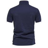 Polos de mezcla de algodón con estampado degradado de nuevo diseño para hombres Polos de manga corta de moda de verano para hombres - details 6