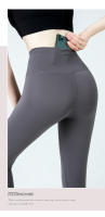 Pantalones de Yoga y Deporte para Mujer ZHUMU GYM con Bolsillo Leggings de Gimnasio con Cintura Alta Push Up Sensación Desnuda Para Primavera Verano Otoño Invierno Material Exterior de Nylon y Spandex - details 16