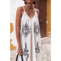 Europa, América, primavera y verano, nuevo vestido holgado de talla grande con estampado de liguero para mujer - details 5