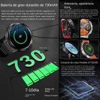 Reloj inteligente para hombre con pantalla IPS, llamada Bluetooth, linterna, frecuencia cardíaca, oxígeno en sangre - details 3
