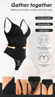 Body adelgazante sin costuras para mujer, camisola moldeadora de compresión, Tanga de entrepierna abierta, ropa interior moldeadora de cuerpo completo, cinturón de entrenamiento de cintura - details 1