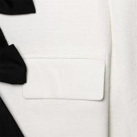 Chaqueta corta de tres piezas con lazo de color contrastante de diseñador 2025, nueva moda femenina de verano con temperamento. - details 5