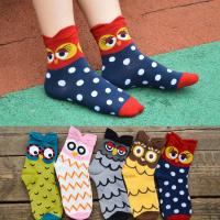 Calcetines coloridos Kawaii de algodón para mujer, medias cómodas y transpirables, colección de animales de dibujos animados, 5 pares - details 1