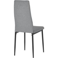 Sillas de Comedor Juego de 4 Sillas de Metal para Cocina, Silla de Mesa Comoda Silla con Asiento Tapizado, Negro - details 160