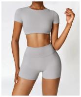 Pantalones cortos de Yoga para mujer, mallas de cintura alta de Color sólido, suaves, ajustados, deportivos, de compresión - details 18