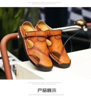 Sandalias de verano para hombre, zapatos informales de cuero genuino para hombre, sandalias de cuero para exteriores para hombre, zapatos de playa, zapatos romanos para hombre - details 19