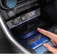 Cargador inalámbrico 15W QI para coche Accesorios de carga rápida para Teléfono Móvil Compatible con Toyota Rav4 XA50 Producto normal Fabricado en China - details 6