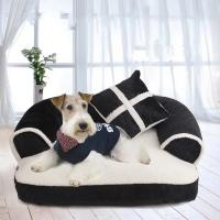 Camas suaves para perros y gatos, sofá para mascotas, la mejor casa para perros pequeños y medianos, nido clásico de estilo inglés, cama para dormir cálida para invierno, alfombrilla para cachorros - details 0