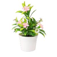 Plantas artificiales en maceta Multicolor Morning Glory, simulación Natural de plástico, accesorios para fotos en maceta, bonsái de imitación elegante - details 16