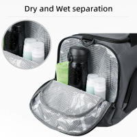 Bolsa de Deporte y Fitness de Gran Capacidad para Viajes Senderismo Gimnasio Bolso a Mano para Zapatos Bolsillo Secado Líquido Separación Entrenamiento Bolsa Cruzada - details 5