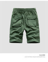 Pantalones Cortos de Trabajo Militar Verde Moda de Verano Casual para Hombres - details 1
