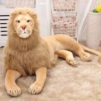 Cojín gigante grande para decoración del hogar, modelo de animales simulados, muñeco de peluche, juguetes para niños, almohada de León - details 0