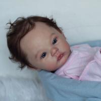 BZDOLL-Muñeca Reborn realista de silicona suave, juguete de 45cm y 18 pulgadas, con piel de pintura 3D, para recién nacido vivo - details 0