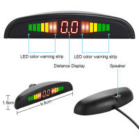 Risingon-Kit de Sensor de estacionamiento LED Universal para coche, pantalla Digital precisa de 4 Radar, alarma de distancia de obstáculos, Kit Parktronic - details 2