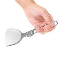 Espátula de acero inoxidable para acampar, vajilla ligera plegable, utensilios de cocina para senderismo, Bushcraft - details 0