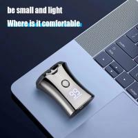 Afeitadora eléctrica con pantalla digital inteligente, afeitadora portátil de viaje, cuchillo magnético, carga USB, regalo de Año Nuevo - details 3