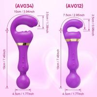 Leten 3 en 1 AV varita vibrador vaginal clítoris punto G estimulador de pezones masturbador femenino productos para adultos juguete sexual para - details 6