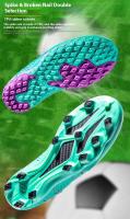 Los zapatos de fútbol avanzados para hombre, los deportes de verano están hechos de materiales transpirables, equipados con plantillas de TPU y una suela de clavo largo para - details 5