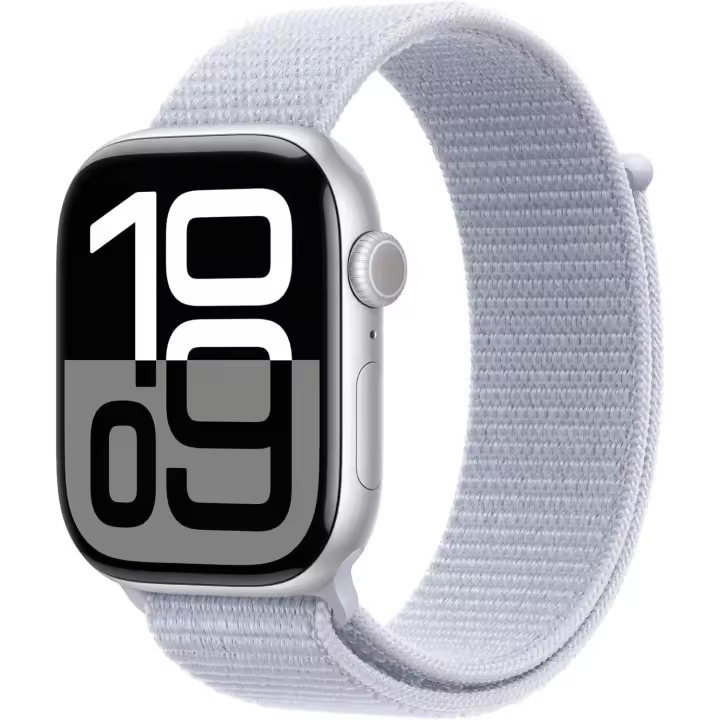 Apple Watch Series 10 GPS 46mm Caja de Aluminio Plata con Boucle Sport Azul - 1