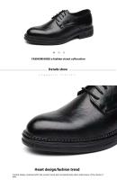 Vestido informal de cuero de fibra ultrafina para hombre, de alta calidad, sh & Oxford, suave y cómodo, estilo de oficina de negocios, formal juvenil - details 4