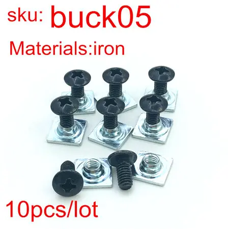 10 pcs/lot Iron Screws and Nuts For Inline Skates Shoes SEBA Slalom HV Speed Skating Part Buckle Accessories screw - 1