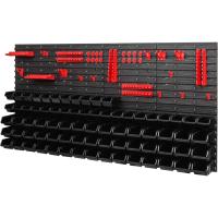 Sistema de Almacenamiento para Herramientas y Cajas Apilables Placas de Pared Extra Fuertes PAFEN Estante Vertical (Rojo/Negro) - details 15