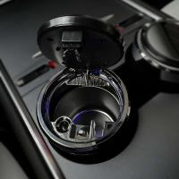 Nuevo Cenicero de espejo negro para coche tipo empuje para piezas de automóvil Fiat 500 - details 2