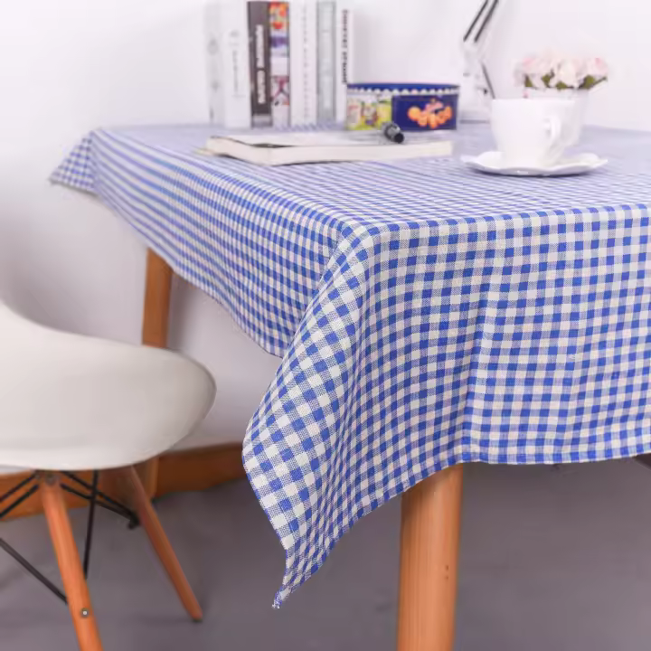 Paño para el hogar y algodón a cuadros a rayas mantel de comedor cocina decorativa Rectangular café cocina fiesta mesa cubierta - 1