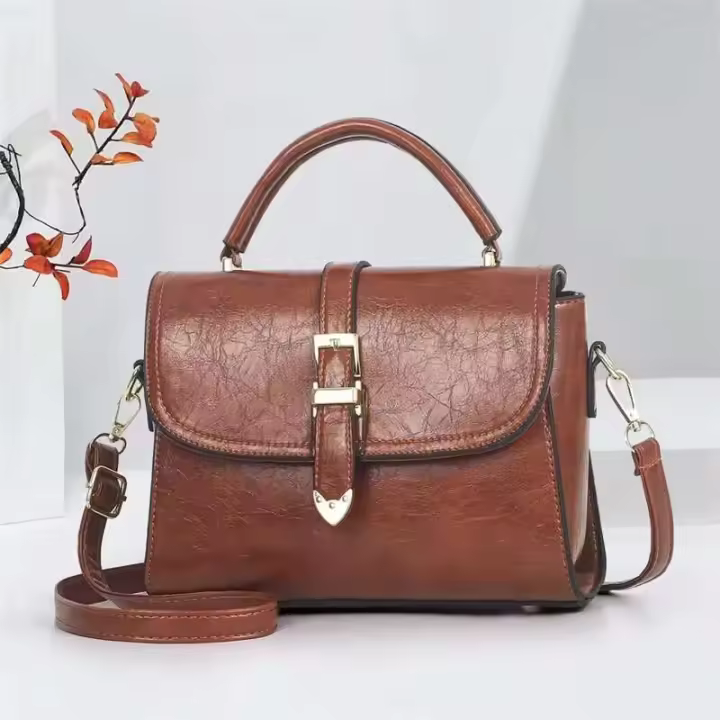 Bolso de hombro diagonal de gran capacidad para mujer de gama alta, cierre de cremallera a la moda, diseño y producción 21501 PU - 1