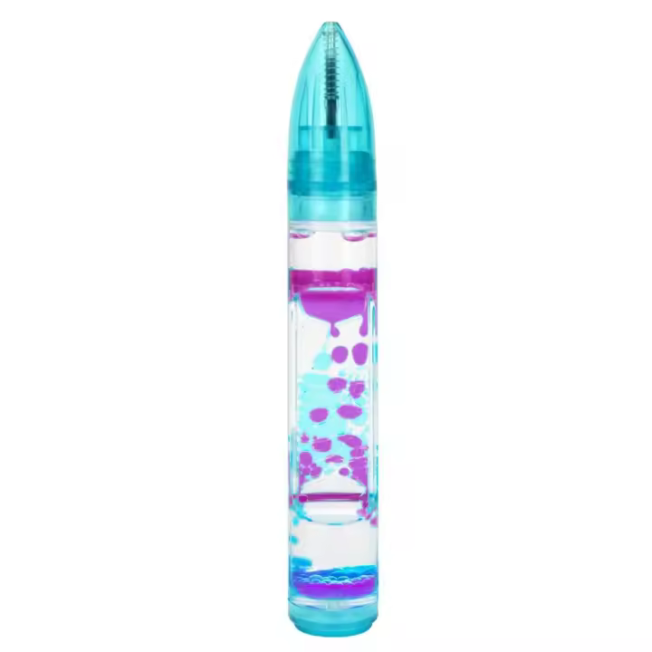 Burbujeador de movimiento líquido para niños y adultos, bolígrafos para aliviar el estrés, decoración de escritorio para el hogar - 1