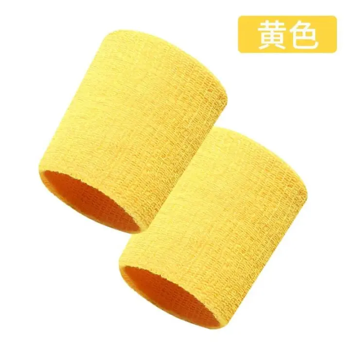 Pulsera de Deporte de Sudor 2Pcs Para Tenis y Bádminton Diadema de Apoyo para Muñeca de Gimnasio - 1