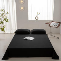 Bonenjoy-sábanas planas de Color liso para el hogar, ropa de cama agradable para la piel, 180x230/230x250cm, sin funda de almohada, 1 unidad - details 9