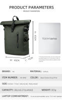 Heroic Knight Men's Backpack Outdoors Travel Rollup Women's Bag Expandable 15.6“ Laptop Pack Large Capacity Waterproof Backpacks - details 11