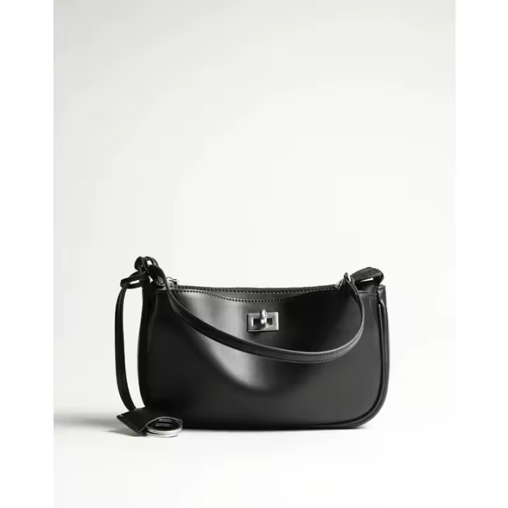 Bolso para mujer Nuevo bolso Kelly Bolso para las axilas Bolso cuadrado pequeño con cierre de cuero Bolso bandolera de hombro para viajeros - 1