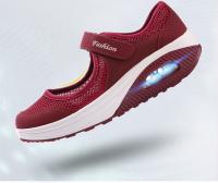 Mocasines de plataforma para mujer, zapatillas cómodas sin cordones, zapatos ligeros para caminar, gris, trabajo, mecedoras largas horas - details 5