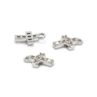 Colgantes de Cruza de Latón Dorado de 18K Joyería DIY Hallazgos de Collares y Pendientes - details 23