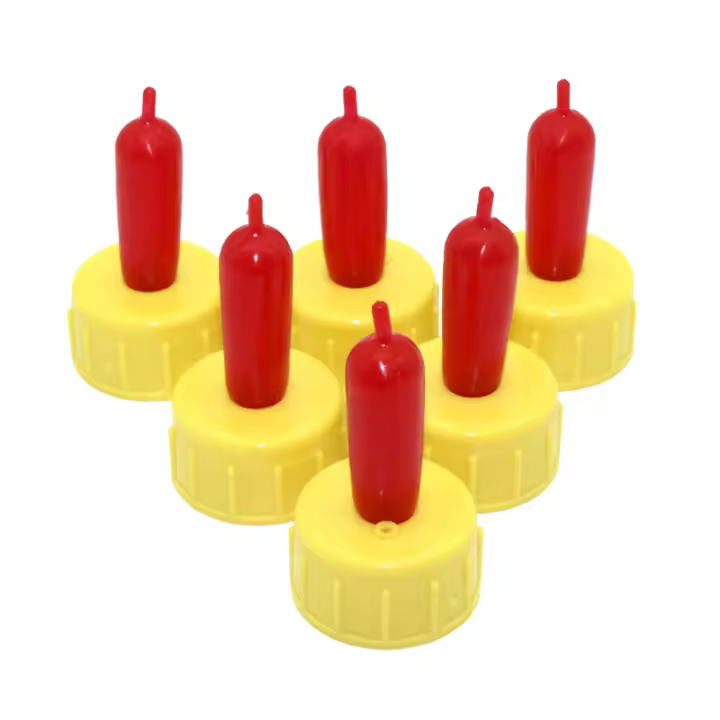 Bebedero de pezón de leche de cabra de cordero, herramientas de alimentación de ganado, chupete de pezón de goma suave, tornillo de alimentación, pezones de botella de coque Sprite, 50 Uds. - 1