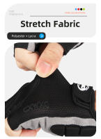 Guantes cortos antideslizantes para bicicleta, manoplas de Gel sin dedos con tira reflectante, deportes de verano, ciclismo - details 10
