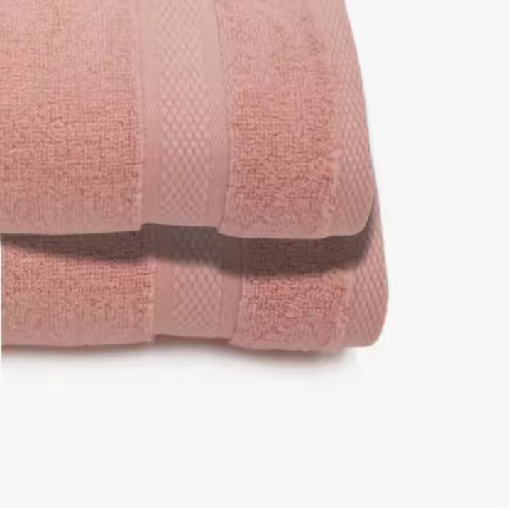 Toalla de baño de algodón premium Suave, absorbente, tocadora, 550g Disponible en blanco, perla, rosa, celeste - 1