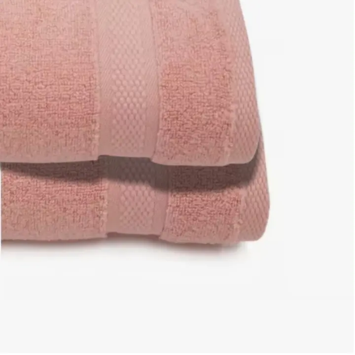 Toalla de baño de algodón premium Suave, absorbente, tocadora, 550g Disponible en blanco, perla, rosa, celeste - 1
