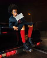 Botas con cordones de cuero liso 1460 de Dr. Marten Negro Unisex - details 4