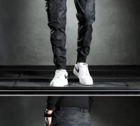 Camouflage Men Spring and Autumn Thin New Slim-fit Korean Version Elastic Waist Fashion Trend Bunched Feet Cargo Pants - details 18